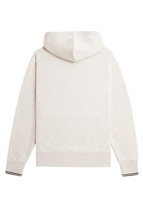 Felpa Fred Perry Tipped con Cappuccio Avena Mélange Uomo FRED PERRY | Felpe | M2643-W50